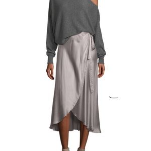 Joie Dahoma Silk Wrap Skirt